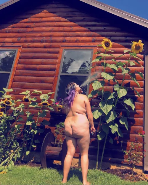 Thumbnail Garden Nudity Bliss: BBWnudists' Connection to Nature