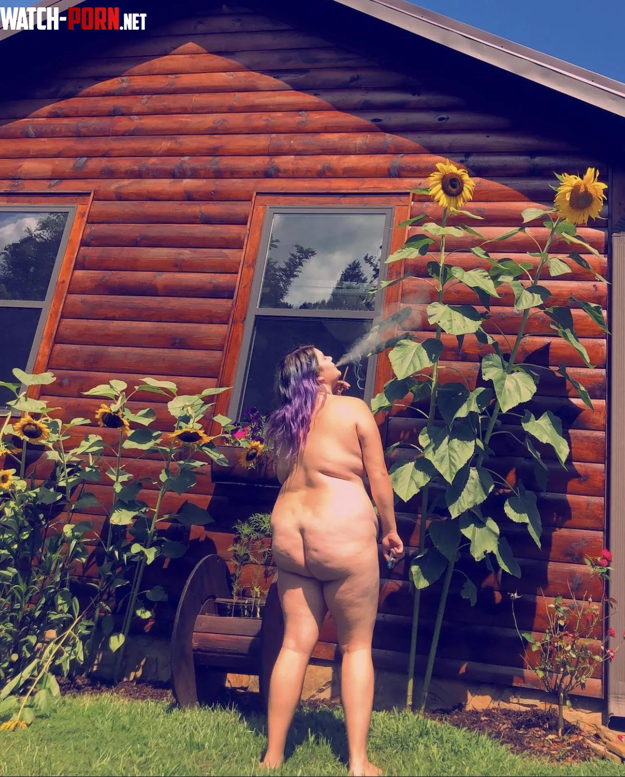 I love walking around my garden  completely nude by naturenina69