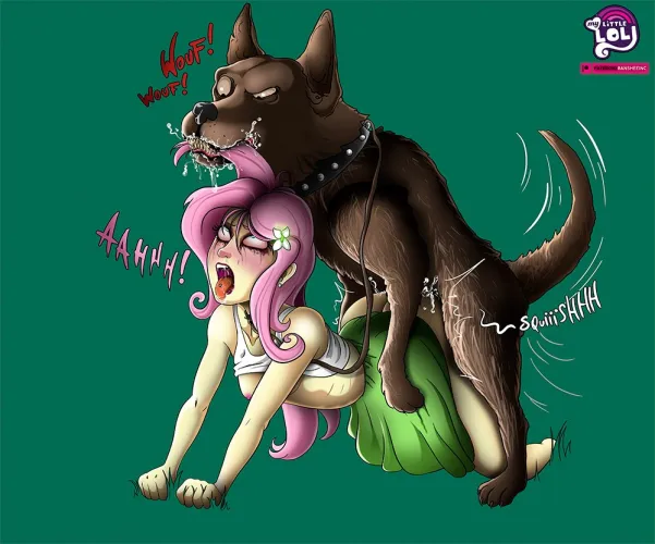 Thumbnail Fluttershy in the Garden: Artistic Creations in Shadman by Sir_Banshee