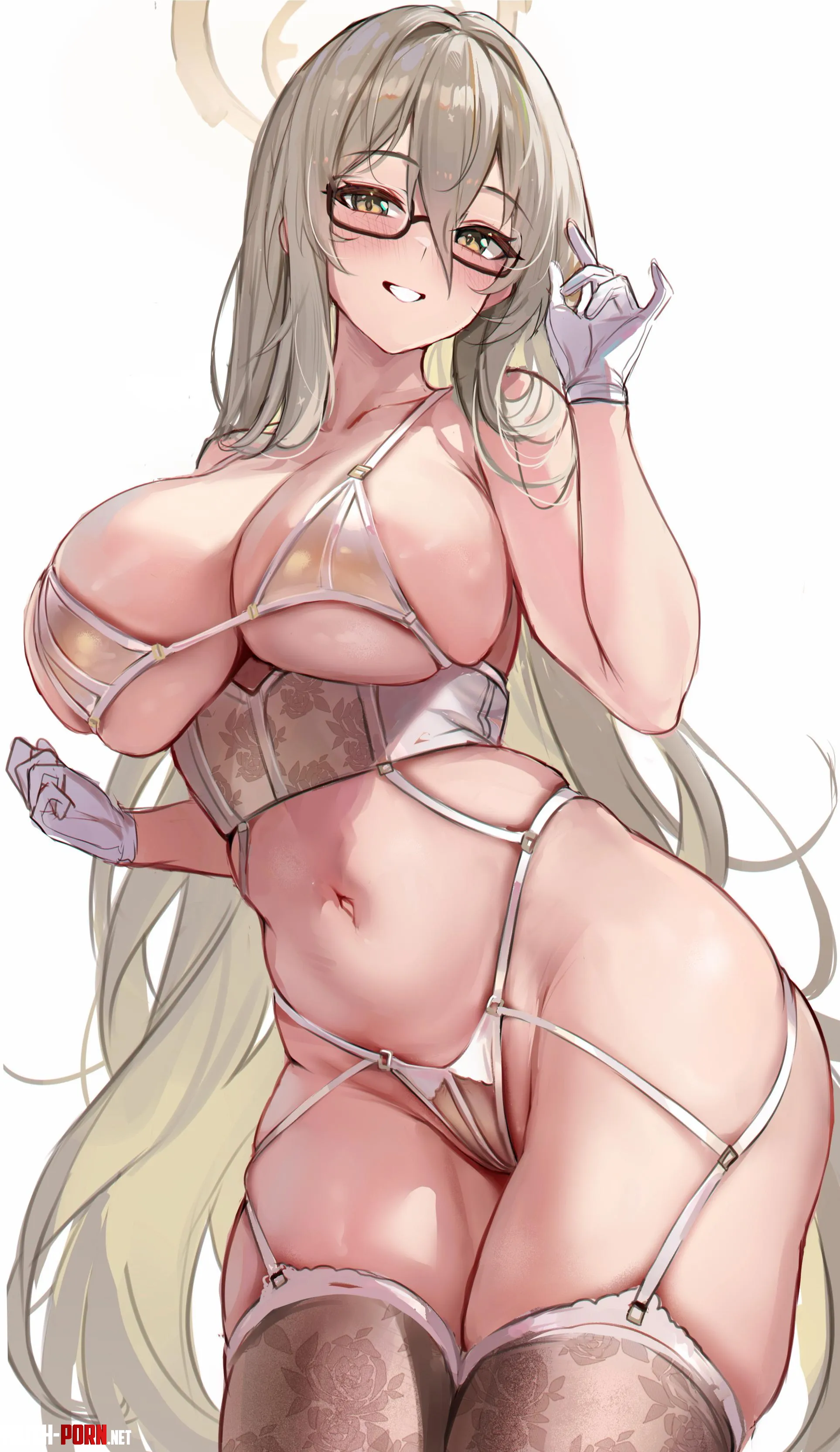 Akane Lingerie StoneKSorede Blue Archive by llamanatee