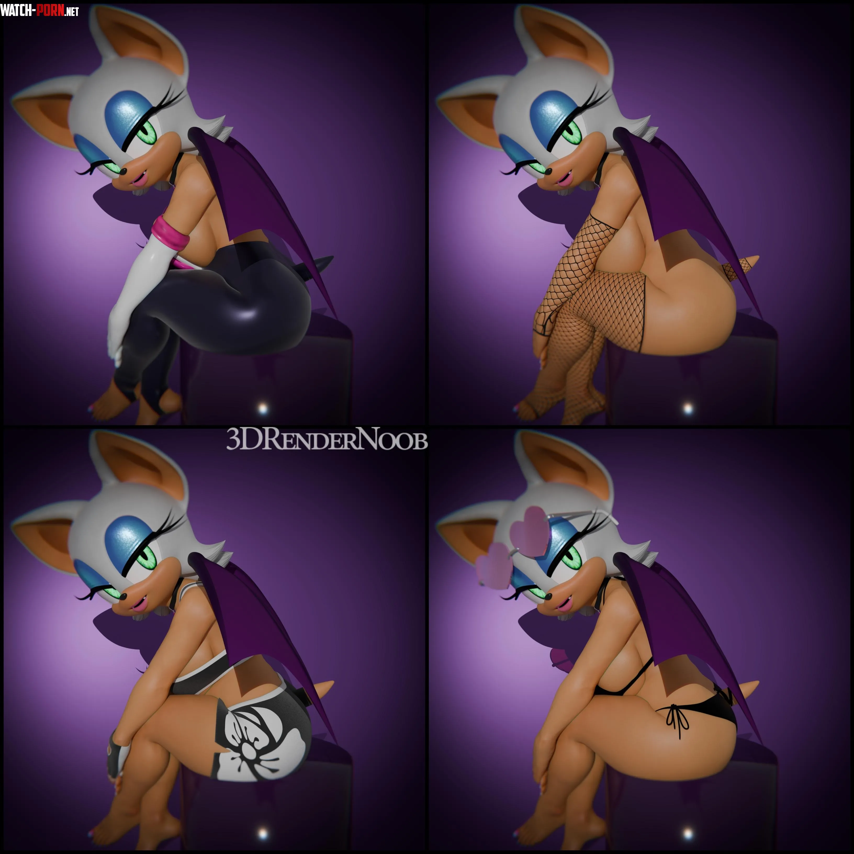 Rouge Modeling 3DRenderNoob by TruthanDarkness