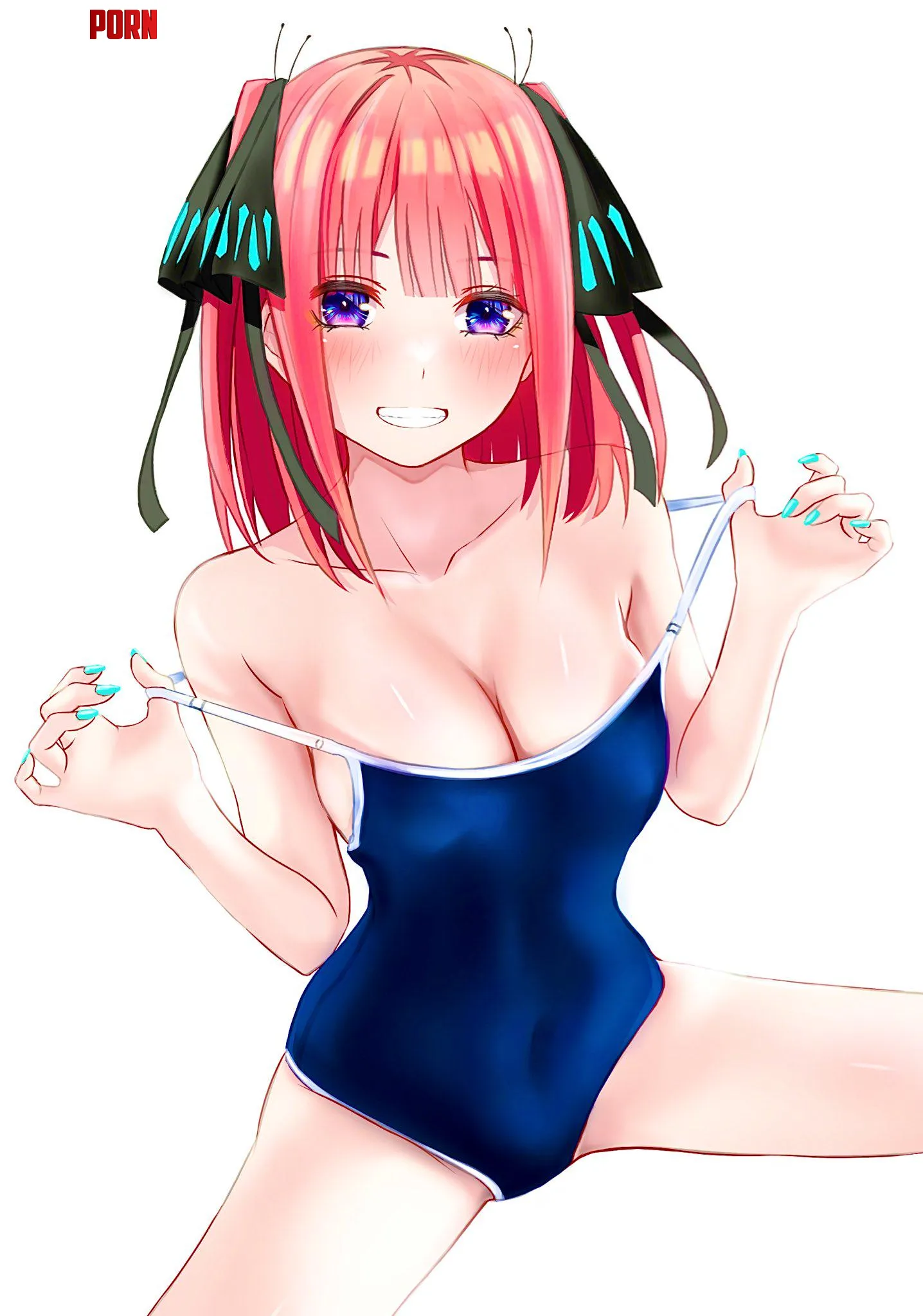 Nino Teasing In Her School Swimsuit Quintessential Quintuplets by Csxc