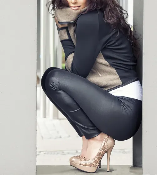 Thumbnail Ultimate Leather and Heels - A Wish Come True by beauty-girl-queen