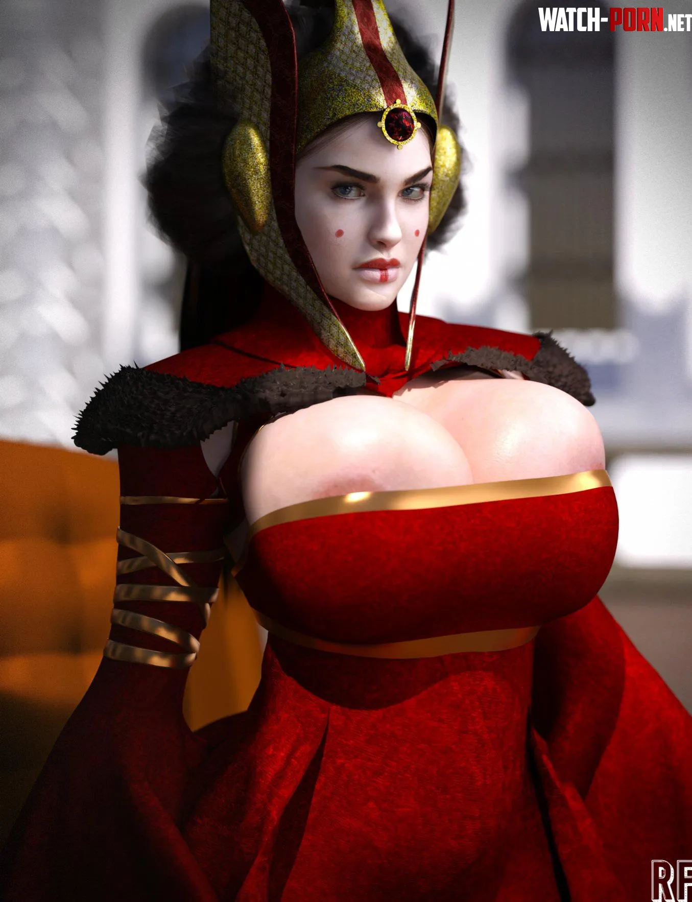 Padme Rude Frog 3D  by Mxfyn