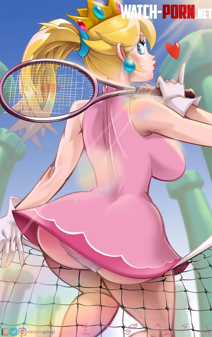 Princess Peach tennis  fanart by SbargiSoft
