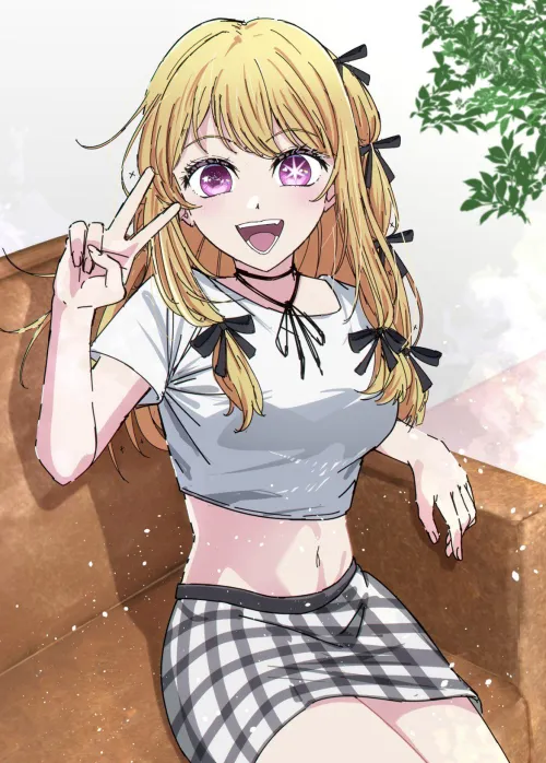 Thumbnail Peace From Ruby Hoshino Oshi No Ko by Csxc | animemidriff Review