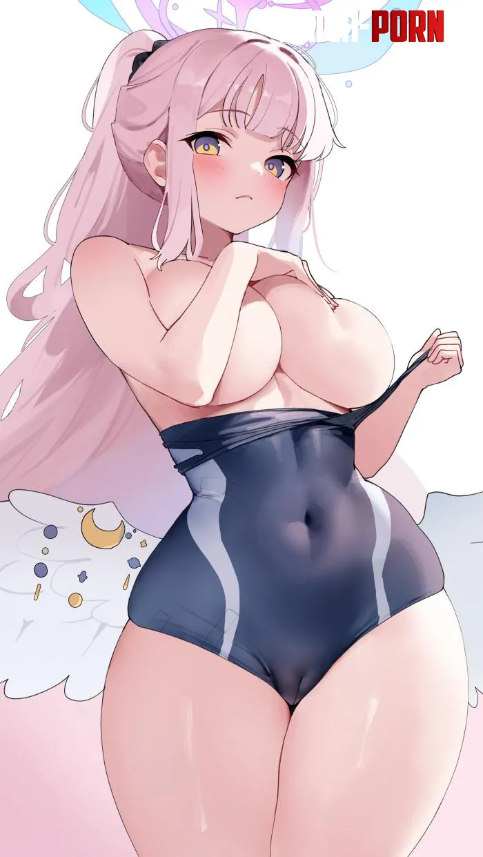 Taking off her swimsuit  by xKillua666