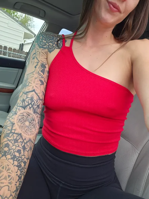 Thumbnail Beautiful Day for a Braless Look by inkedabby