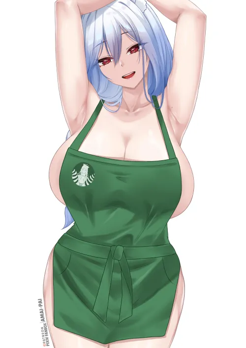 Thumbnail Unveiling Pekora's Mother in Naked Apron Amaipai by TheRoySez in the Animearmpits Category