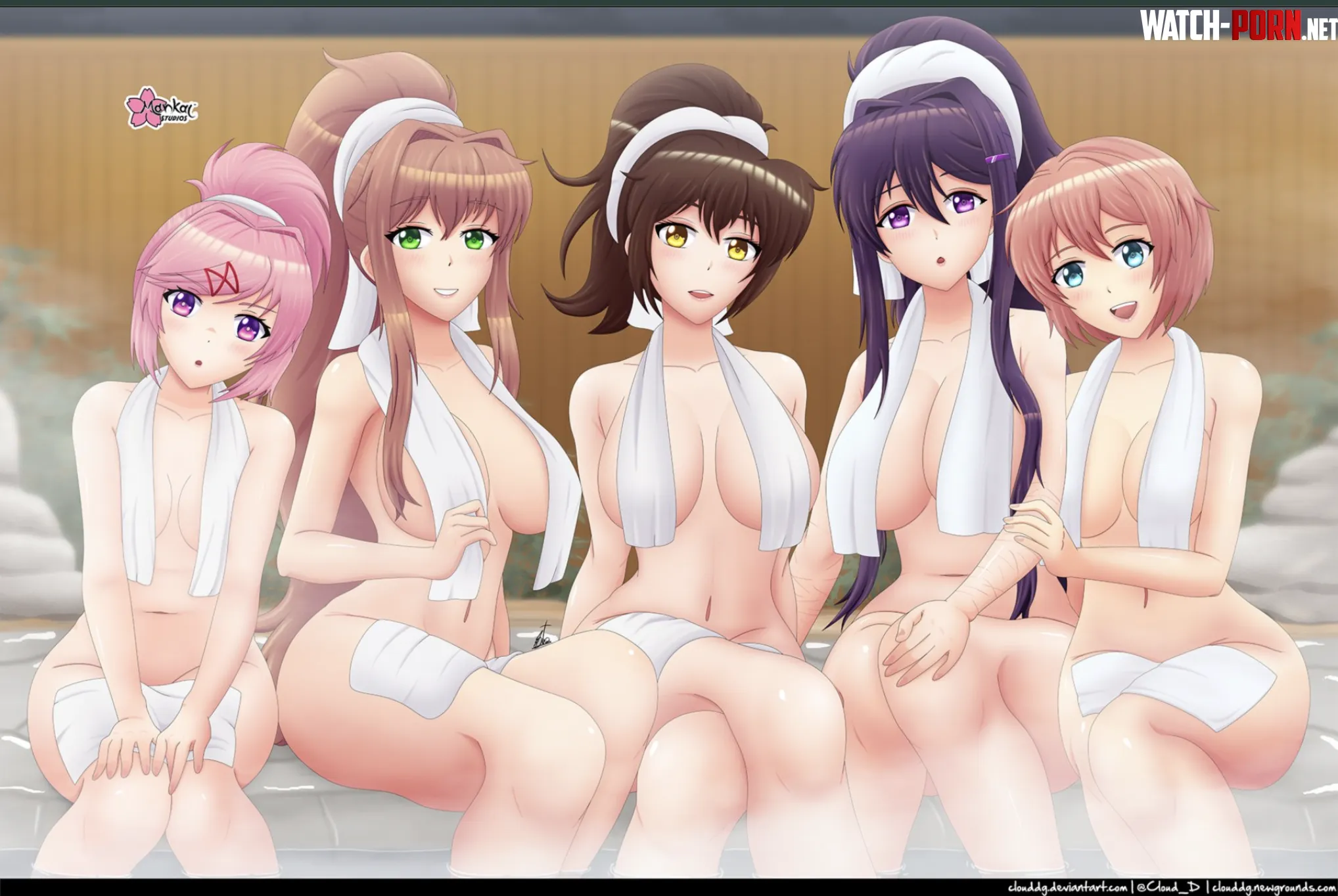 The Dokis go to a hot spring ArtistCloudD by TheWrestlingGod_2004