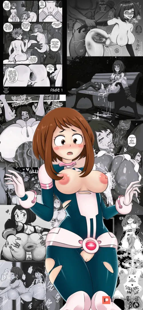 Thumbnail BokuNoEroAcademia: Ochaco Uraraka Hentai Wallpaper Myst YHW by [Deleted]