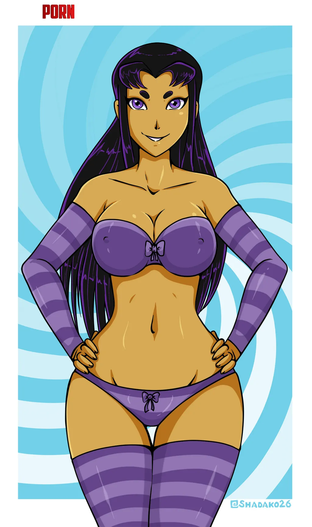 Shadako26 Teen Titans Blackfires body is hypnotic Character is an adult by villianrules