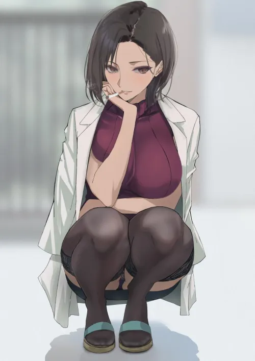 Thumbnail Sad Yet Stylish: Exploring the Life of a Milf School Nurse in Anime | Zewen_Senpai