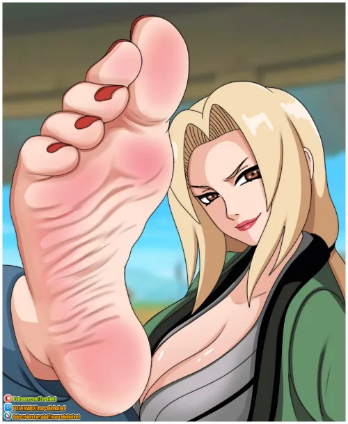 Thumbnail Tsunade Naruto Art by Marcelinhofeet: A Rule34Feet Showcase