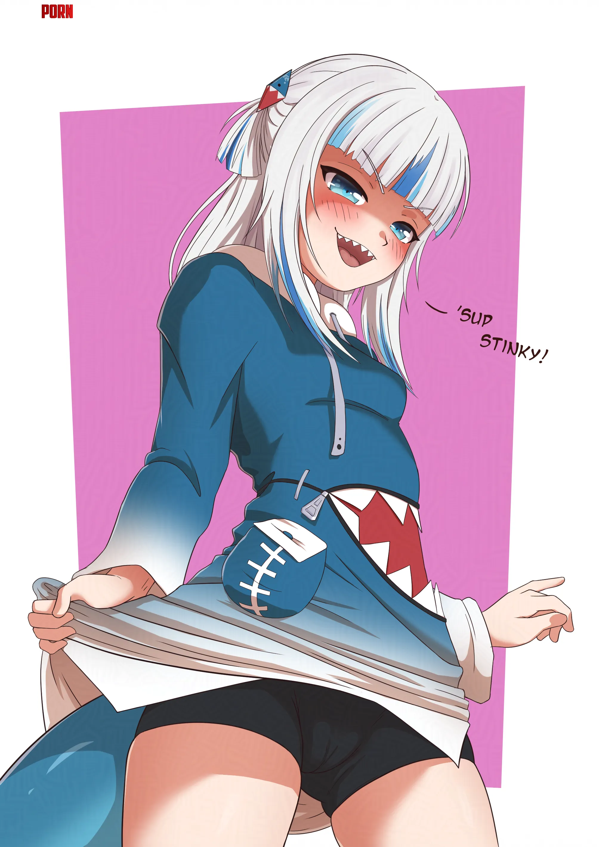 Teasing Shark Hololive by Coldtrojan