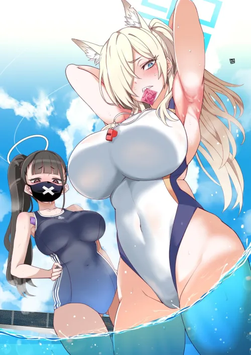 Thumbnail Exploring Kanna Blue Archive by McKnight94 in the World of Animearmpits