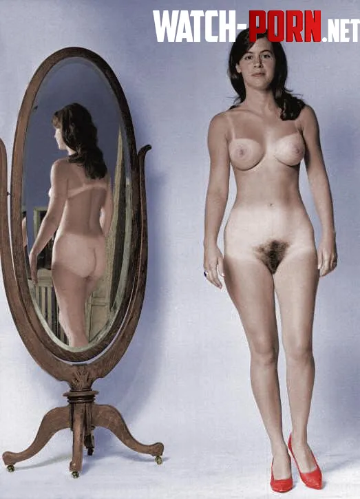 Naked in red heels and mirrored by 1Admiring_the_View