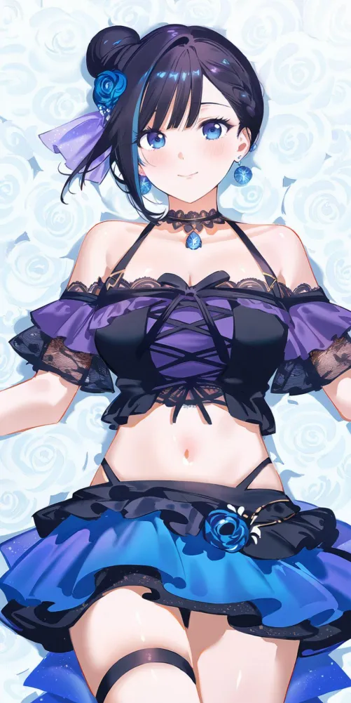 Thumbnail Blue & Purple: A Captivating Tale by CheetahSperm18 in the Animemidriff Genre