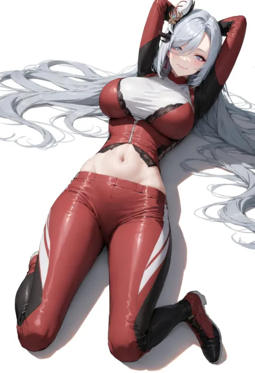 Thumbnail Shenhe Genshin Impact: Discover the animemidriff by CheetahSperm18
