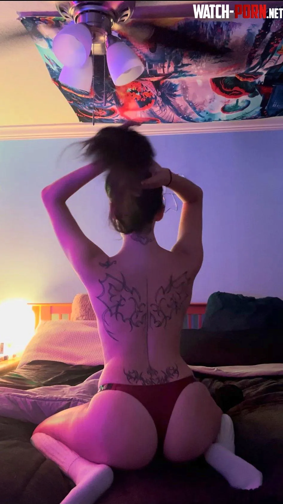 I think my back tattoos make my ass look even better like this by CelenaDawn