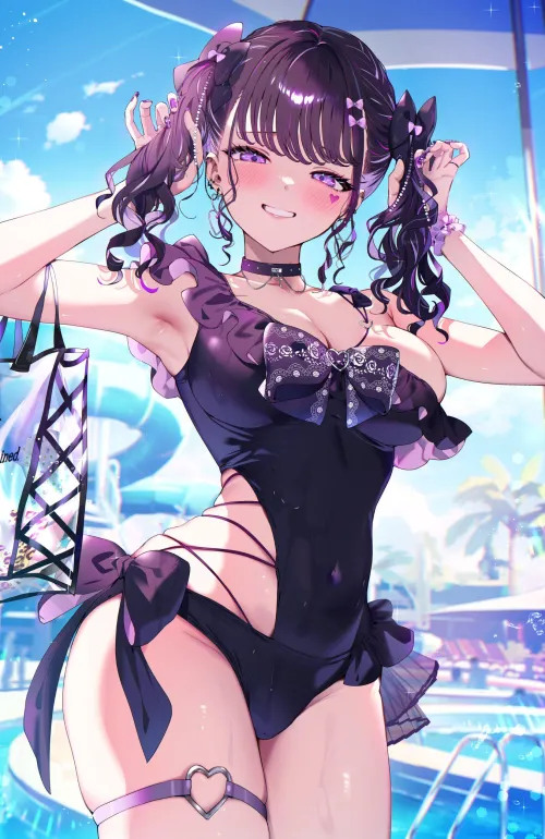 Thumbnail Swimsuit Mayu Artist Original Fashion by CheetahSperm18 | pantsu