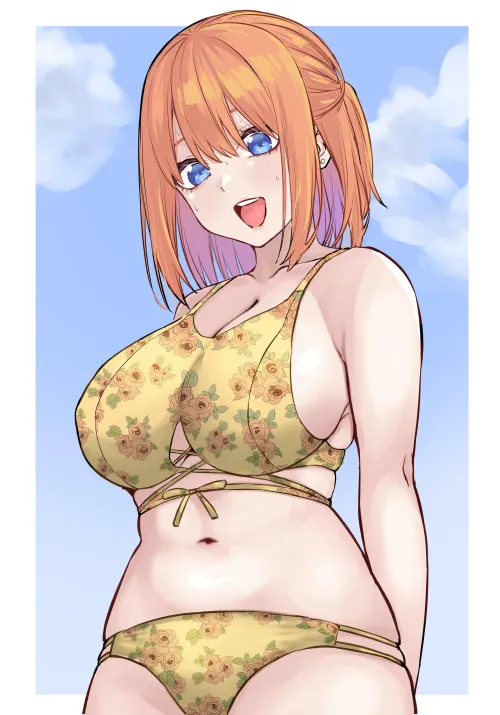 Thumbnail Yotsuba Stuns in Floral Bikini | Quintessential Quintuplets