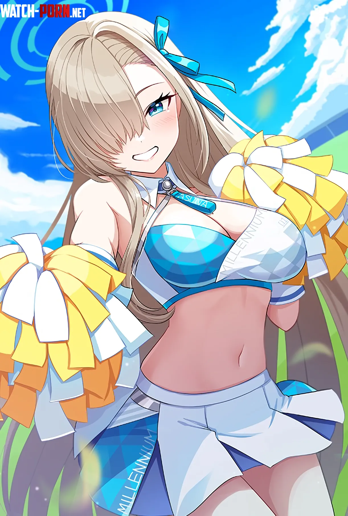 Cheerleader Asuna Blue Archive by CheetahSperm18