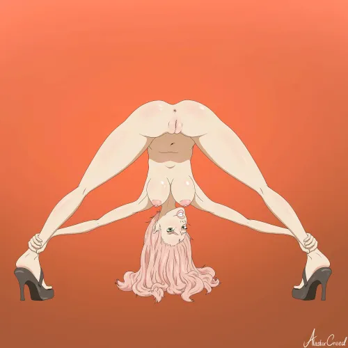 Thumbnail Sakura's Sensual Stretching: AlastorCreed's Artistic Display