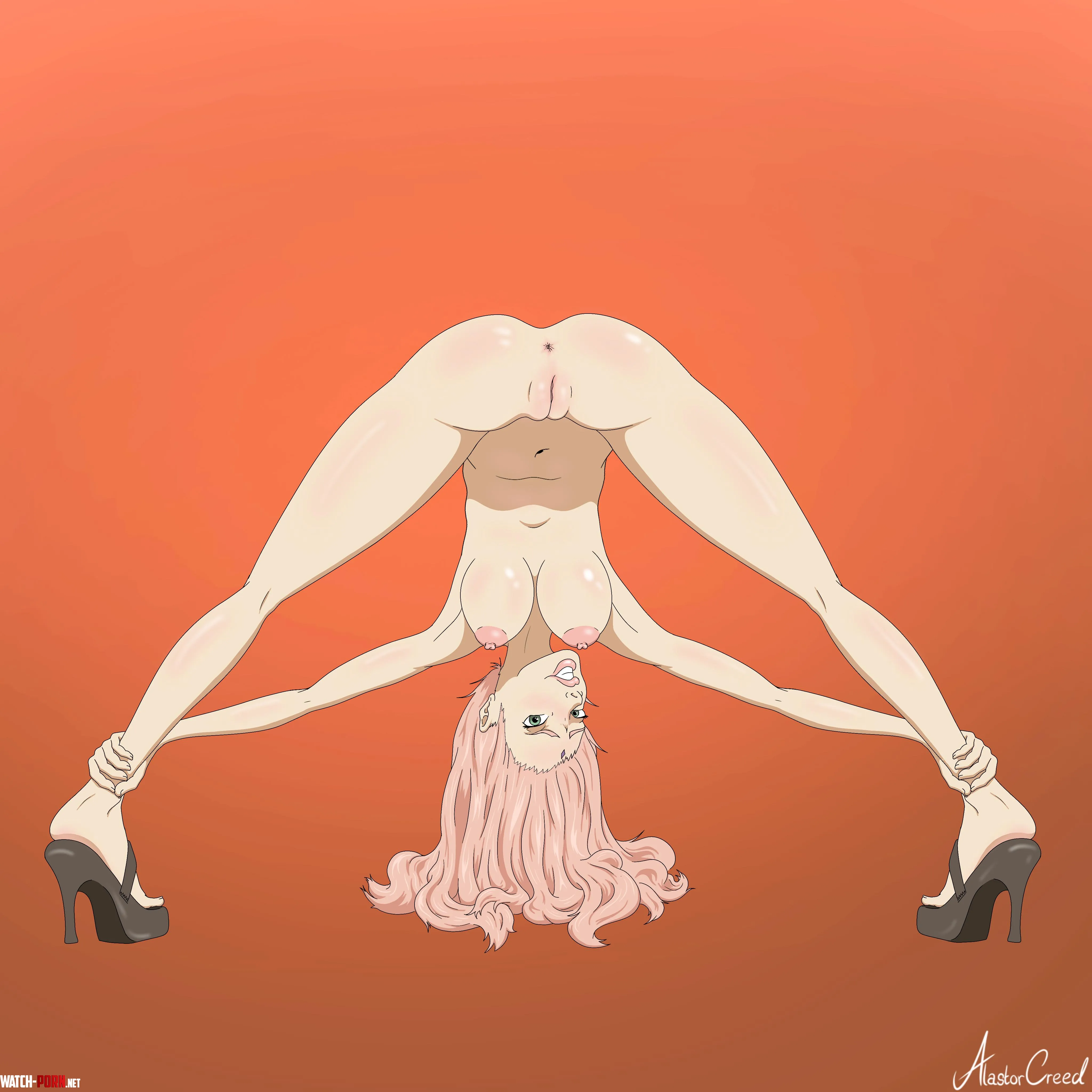 Sakura streching AlastorCreed by Alastor_Creed