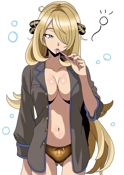 Thumbnail Explore 'Cynthia Brushing Her Teeth Pokemon' by A_MASSIVE_PERVERT