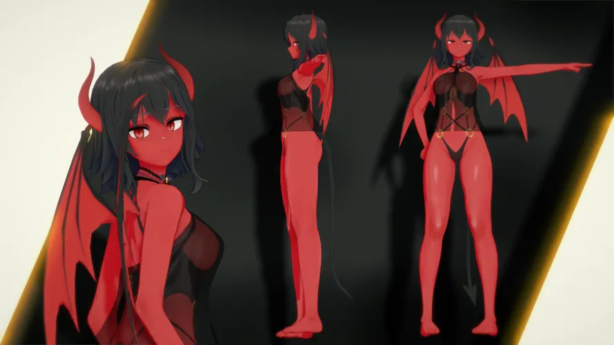 Thumbnail Unveiling the New Demon Girl by HiZeInteractive | MonsterGirl