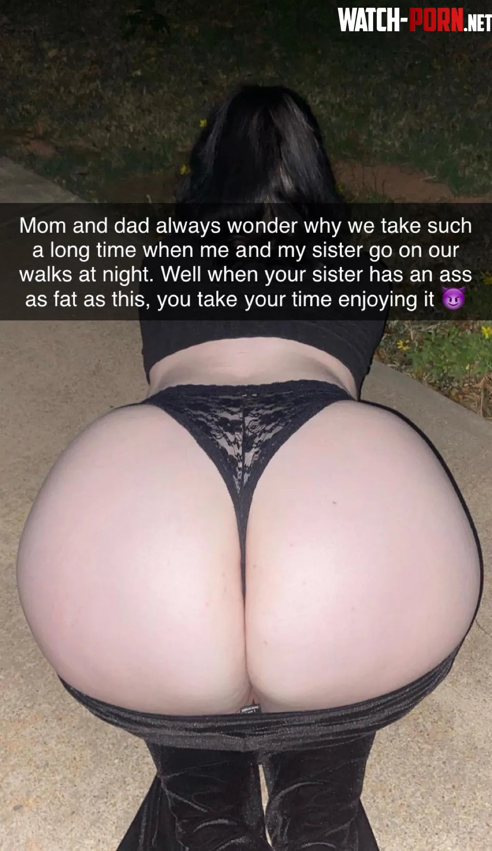 Dont rush yourself when using your sisters fat ass by adomilas