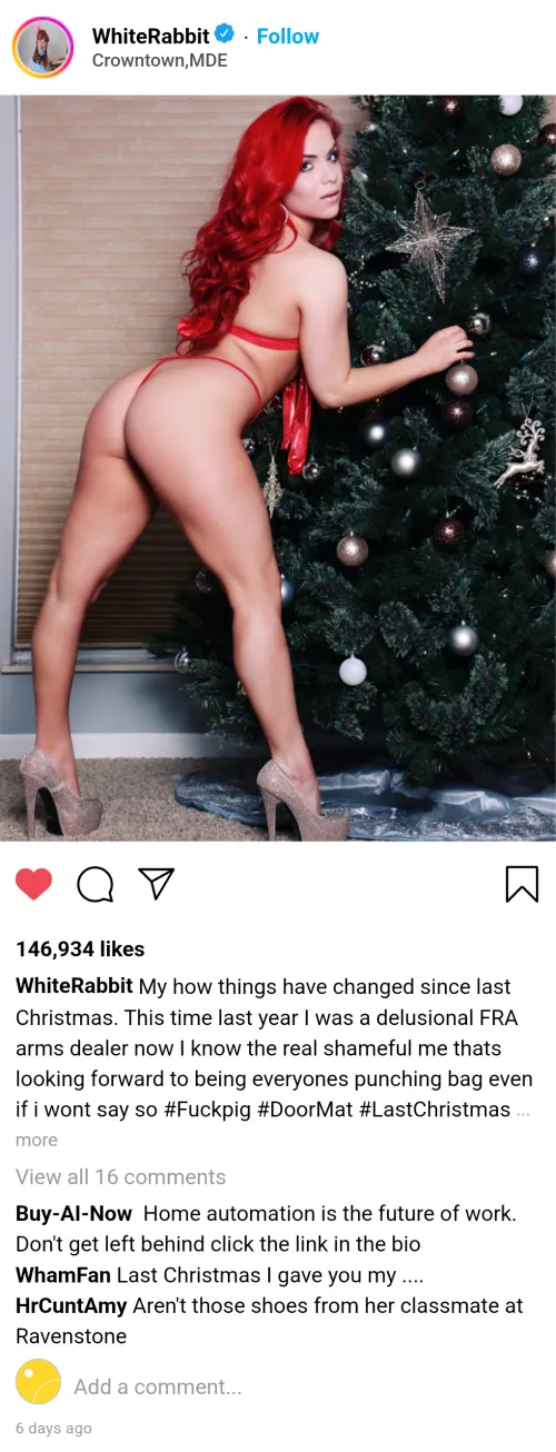 Thumbnail Christmas Gift Revelations on Cuntstagram: A Maledom Empire Special