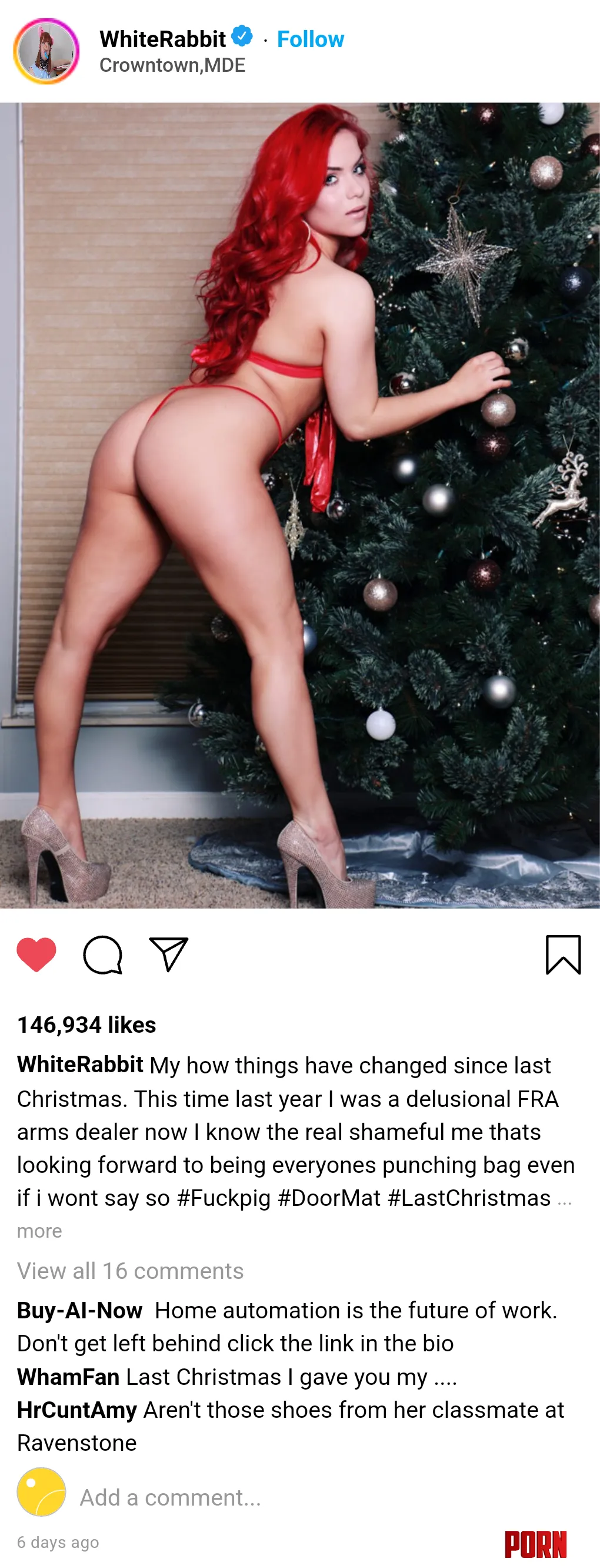  Cuntstagram a Christmas gift from the Fuckpig you love to Bully   by UnsualAlice