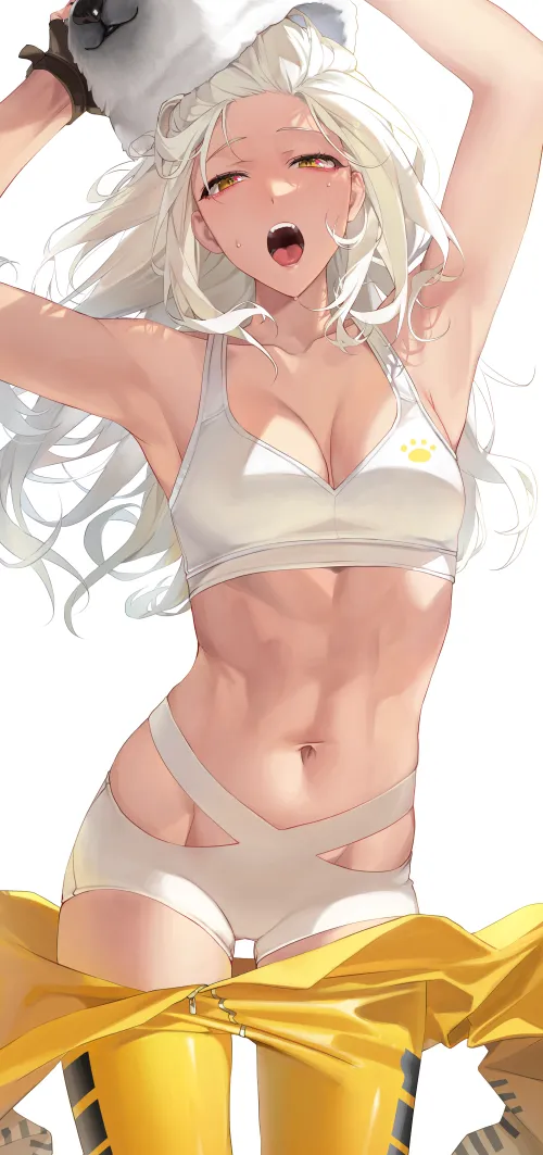 Thumbnail White Hair, Muscle Girl Abs: iNfECtEdgHOsT's Feature