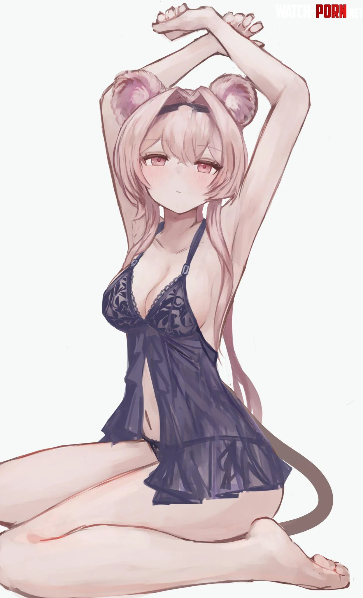 Lin Yuxia in nightgown metiruag Arknights by TheRoySez