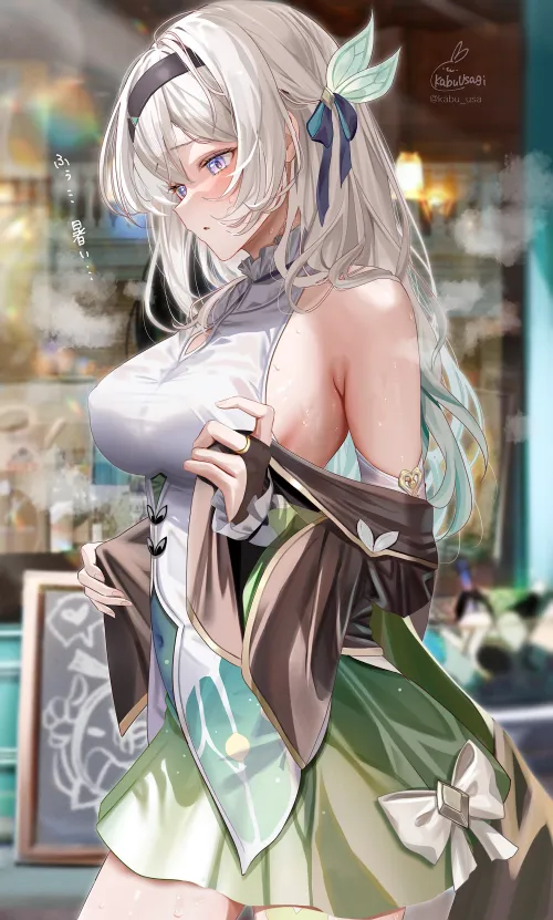 Thumbnail Intimate Scene: Firefly undressing in kabuusa Honkai Series by Author elegantloveglimmer