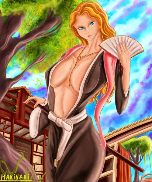 Thumbnail Hakinari's Artistic Tribute: Rangiku Fanart in Bleach Hentai