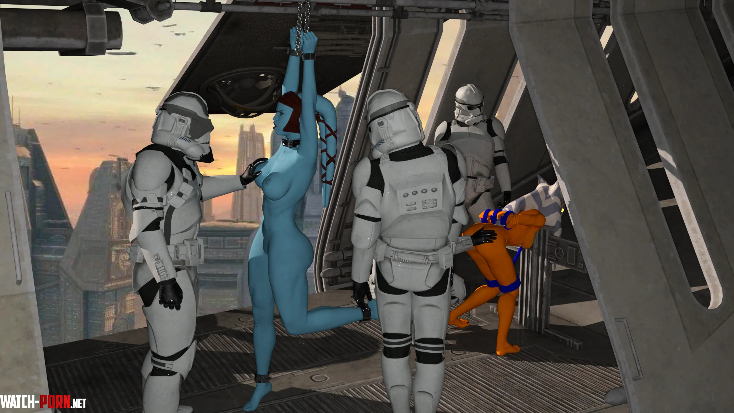 Aayla and Ahsoka In Flight Entertainment  Defaultusername by Defaultusername92