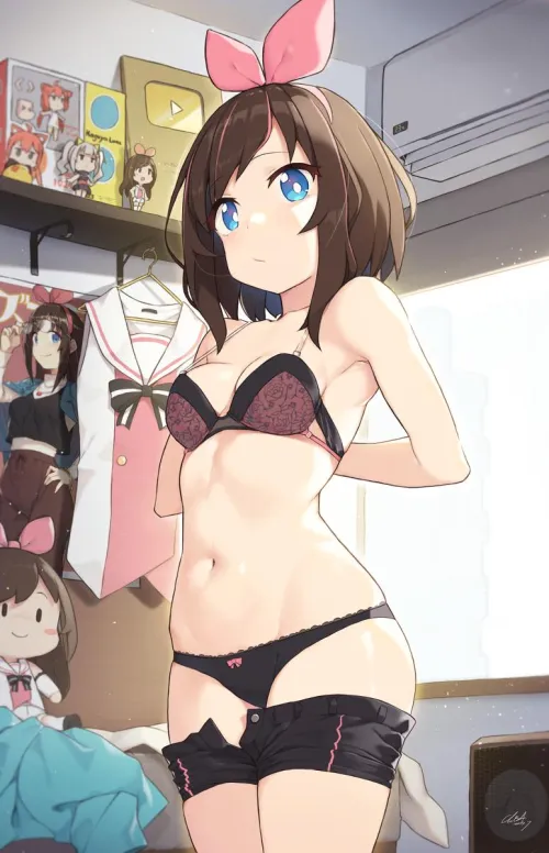 Thumbnail A_MASSIVE_PERVERT Showcases Kizuna Ai VTuber | Latest in pantsu Category