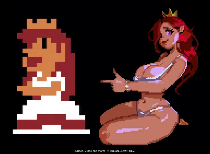 Thumbnail NES Peach Redraw Delight: The alternate artwork by Firez_hn
