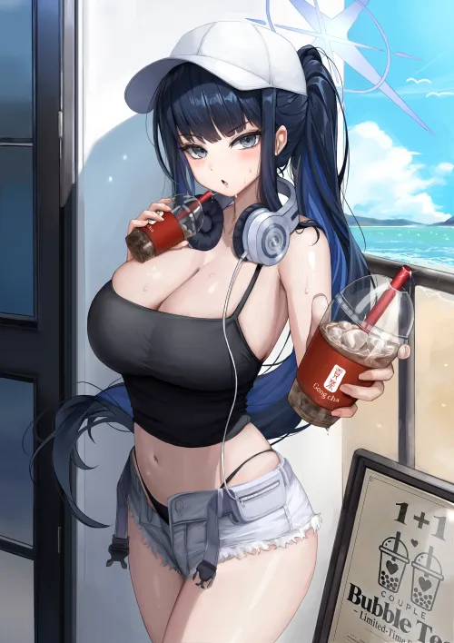 Thumbnail Saori Joumae Blue Archive: Explore animemidriff with CheetahSperm18
