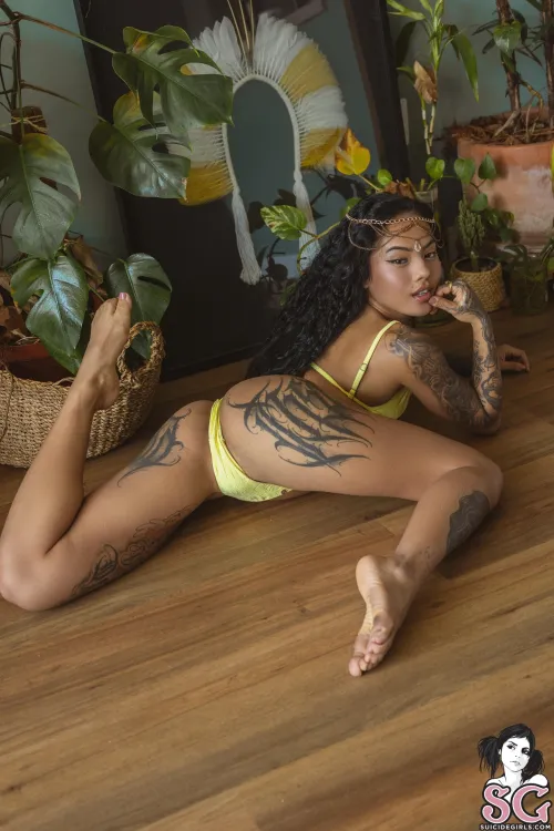 Thumbnail Yellow Is The Warmest Color Valentinaomi by SuicideGirls | Discover Bold Colors at SuicideGirls