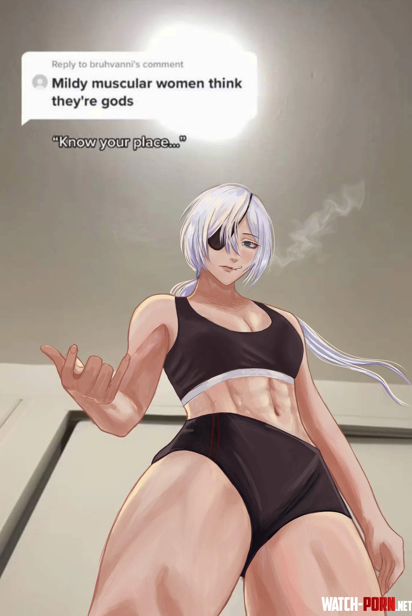 Quanxi is a muscular goddess by Somanycookies1