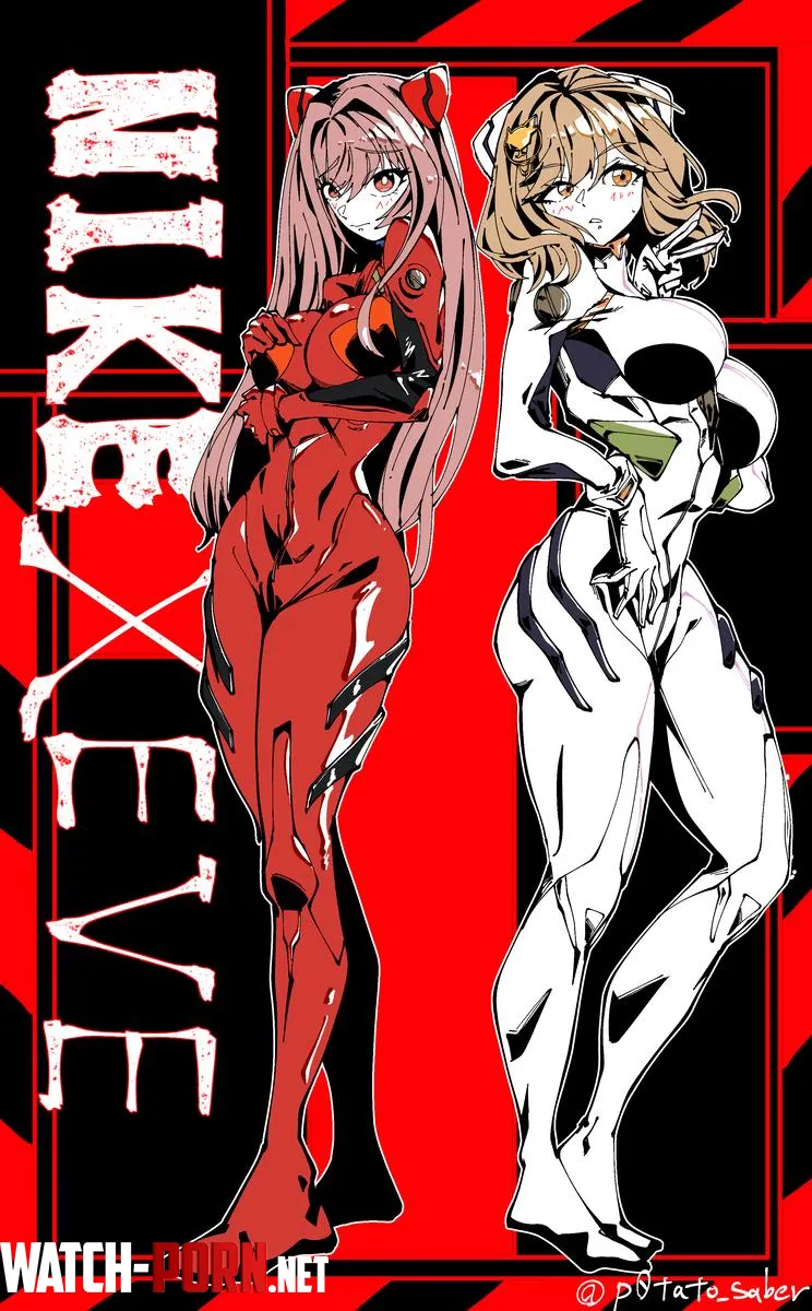 Rapi and Anis are wearing tight combat suits EVA x Nikke by Bulky_Wasabi5882