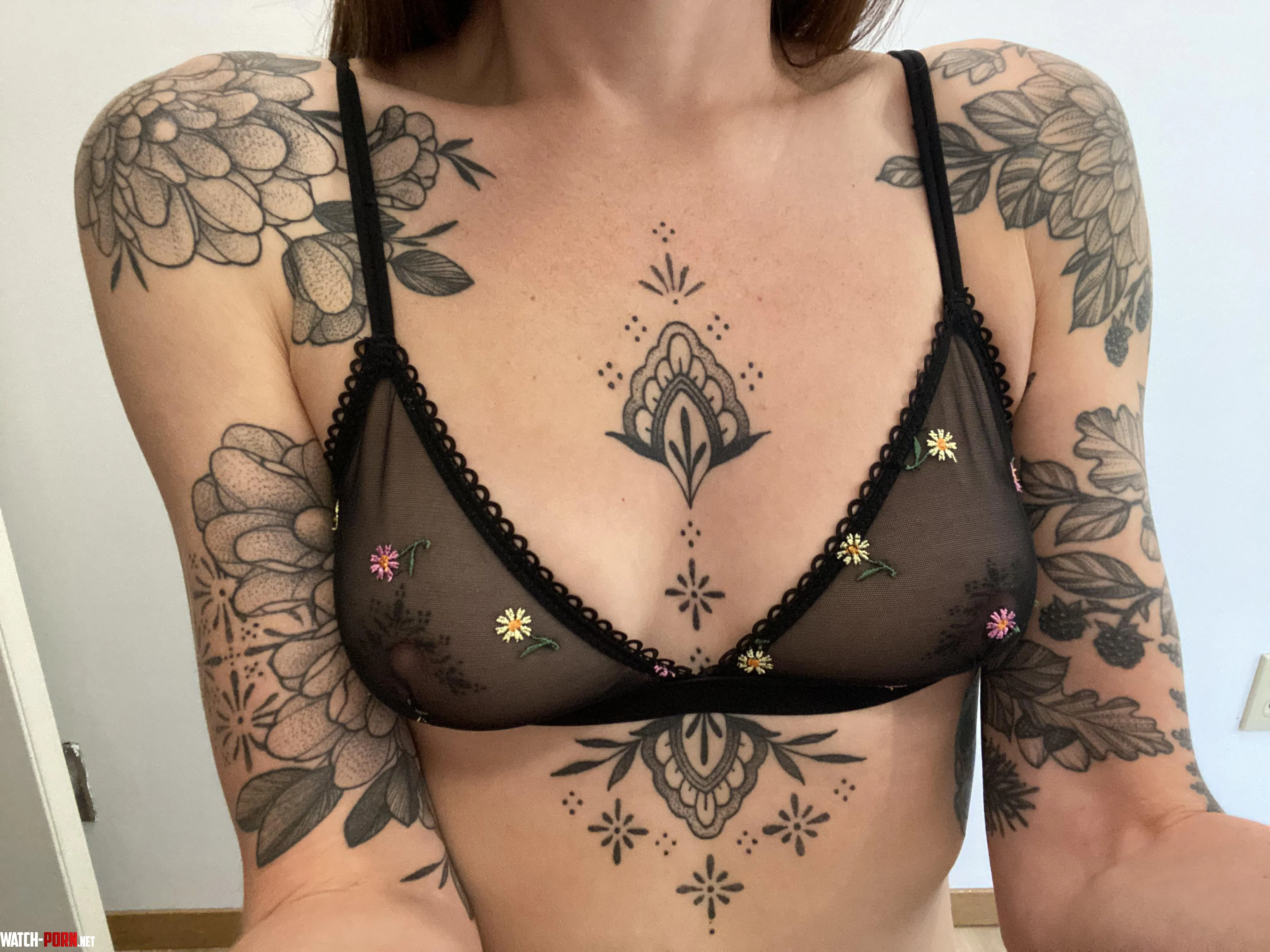 Lace and tattoo flowers  by olivia_rundle