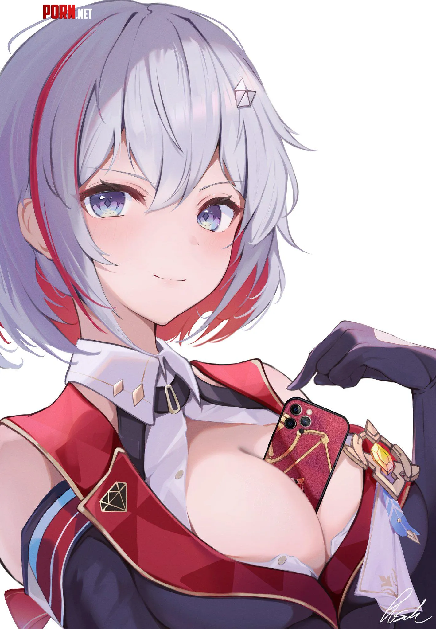 Topazs new phone holder by Shiro3099