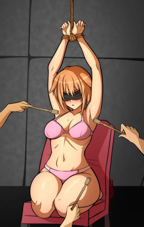 Thumbnail Teresa Beria Tickled Seikon no Qwaser by Relevant-Basket-8105 | Hentaibondage Analysis