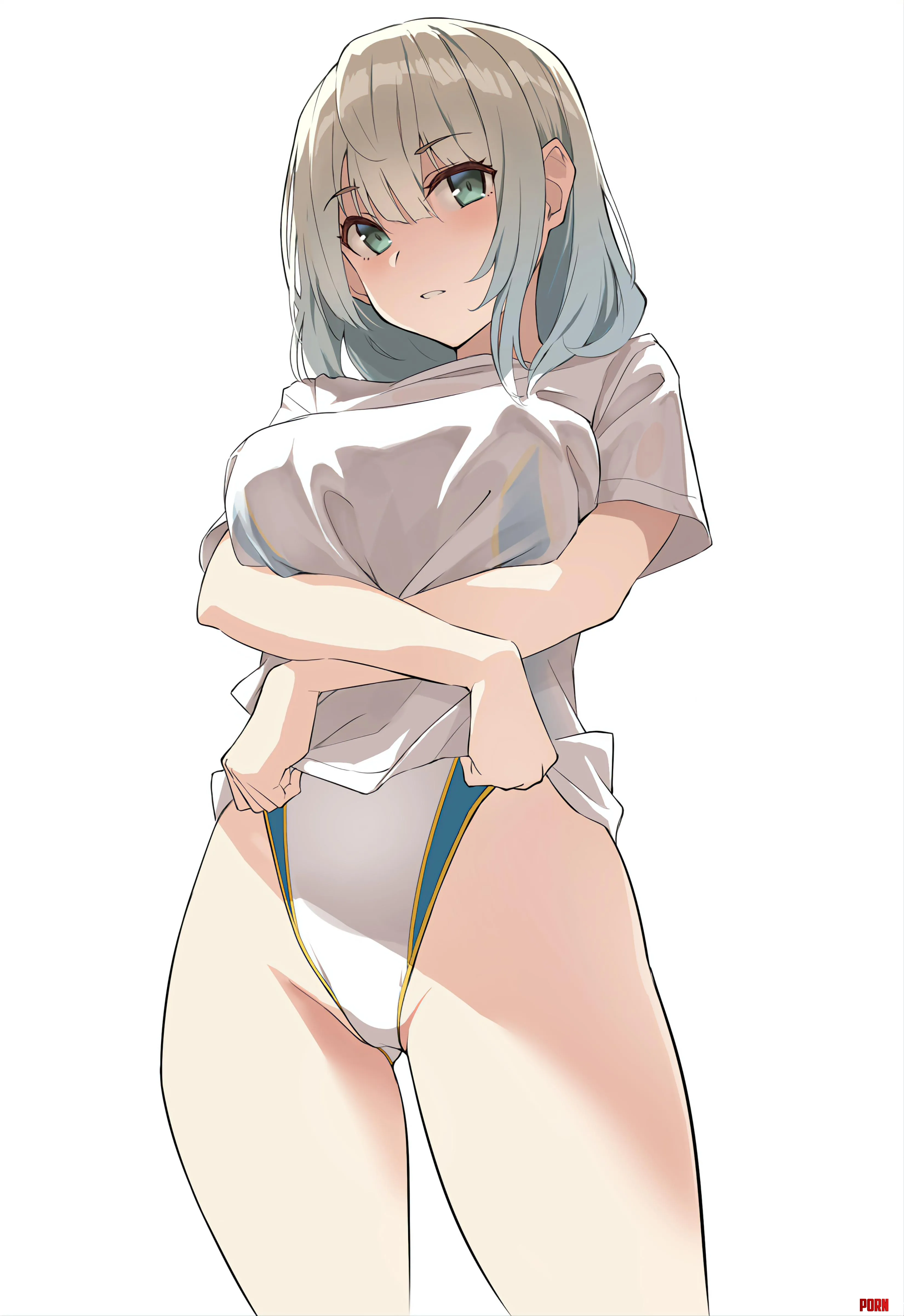 Taking off her shirt by marxsander2016
