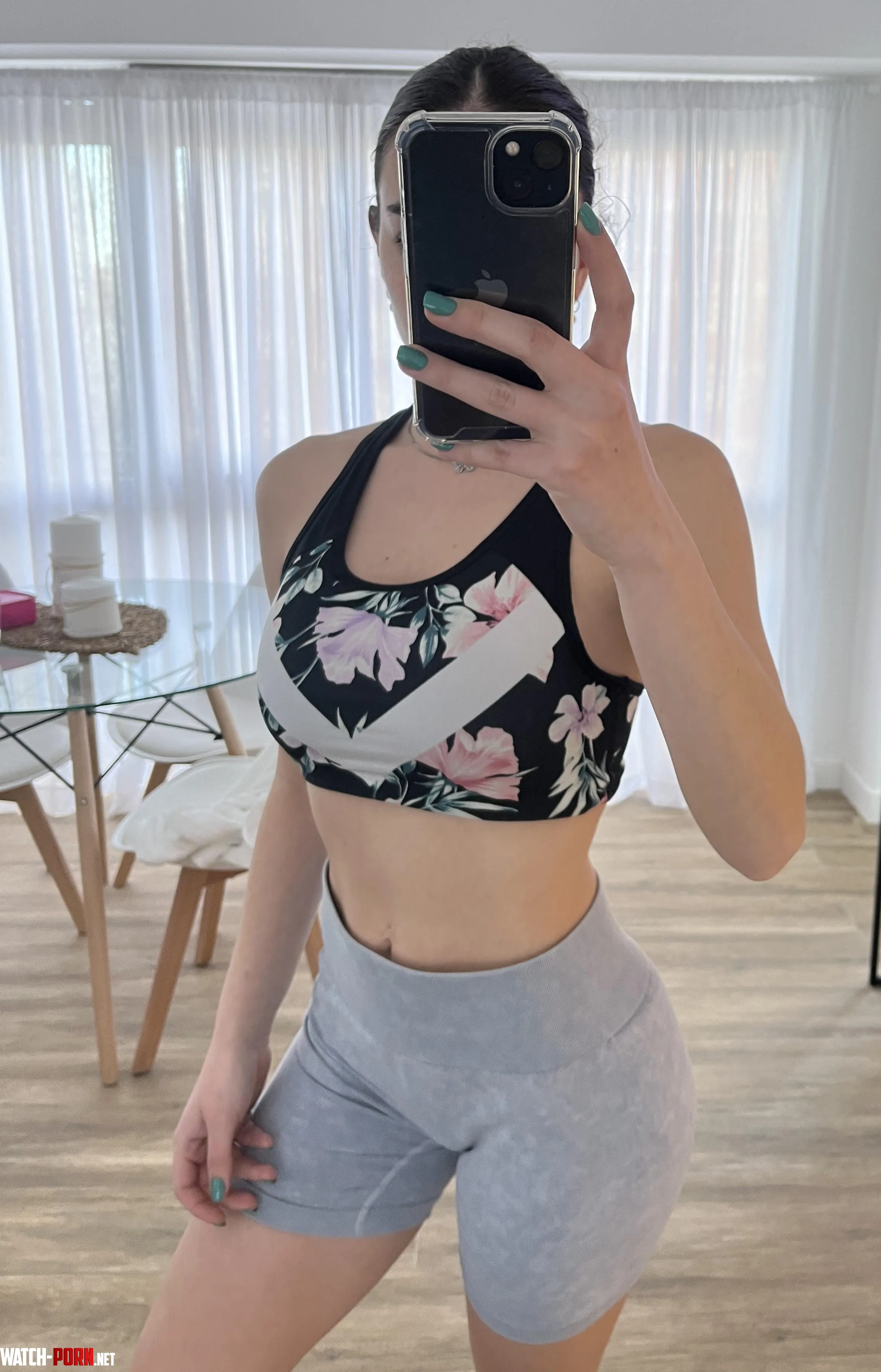 What a nice day to wear crop tops jk just about to go to the gym by BasicGurrll
